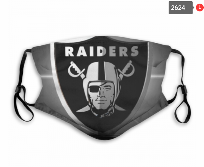 NFL Oakland Raiders #34 Dust mask with filter->nfl dust mask->Sports Accessory